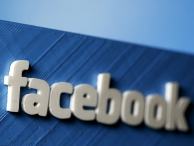 A 3D plastic representation of the Facebook logo. Reuters.