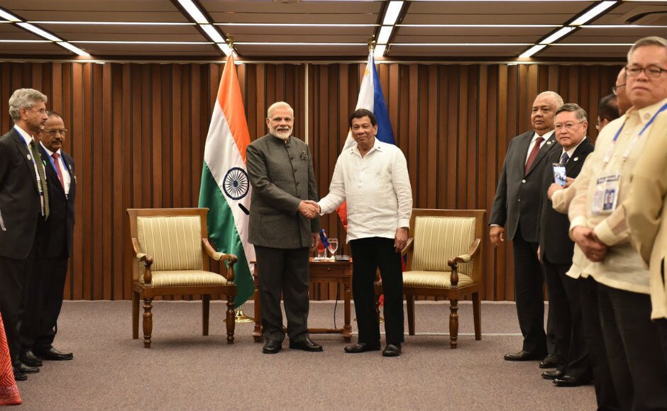 The prime minister also held a bilateral meeting with Philippines president Rodrigo Duterte, following which four agreements on defence cooperation and logistics, agriculture, and on micro, small and medium enterprises were signed between the two countries. Twitter @narendramodi The prime minister also held a bilateral meeting with Philippines president Rodrigo Duterte, following which four agreements on defence cooperation and logistics, agriculture, and on micro, small and medium enterprises were signed between the two countries. Twitter @narendramodi