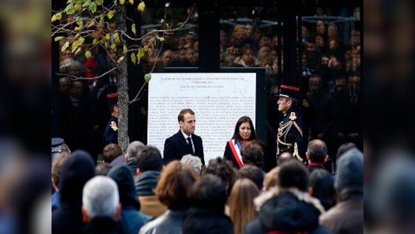 France mourns Paris attack victims two years after tragedy; President Emmanuel Macron lays wreaths at six locations