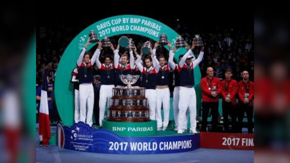 Davis Cup: Lucas Pouille defeats Belgium's Steve Darcis to help clinch 10th title for France