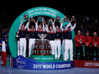 Davis Cup: Lucas Pouille defeats Belgium's Steve Darcis to help clinch 10th title for France Davis Cup: Lucas Pouille defeats Belgium's Steve Darcis to help clinch 10th title for France