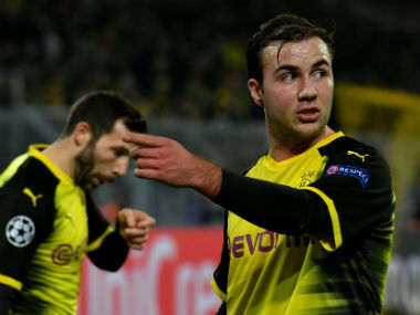 Bundesliga: Borussia Dortmund midfielder Mario Goetze out for six weeks with ankle ligament damage Bundesliga: Borussia Dortmund midfielder Mario Goetze out for six weeks with ankle ligament damage