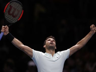 ATP Finals: Grigor Dimitrov demolishes David Goffin in straight sets to advance into the semi-finals