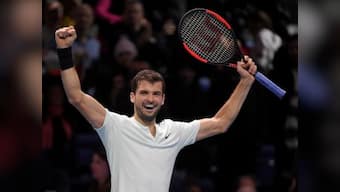 ATP Finals: Grigor Dimitrov rallies to defeat Jack Sock and set up title clash with David Goffin
