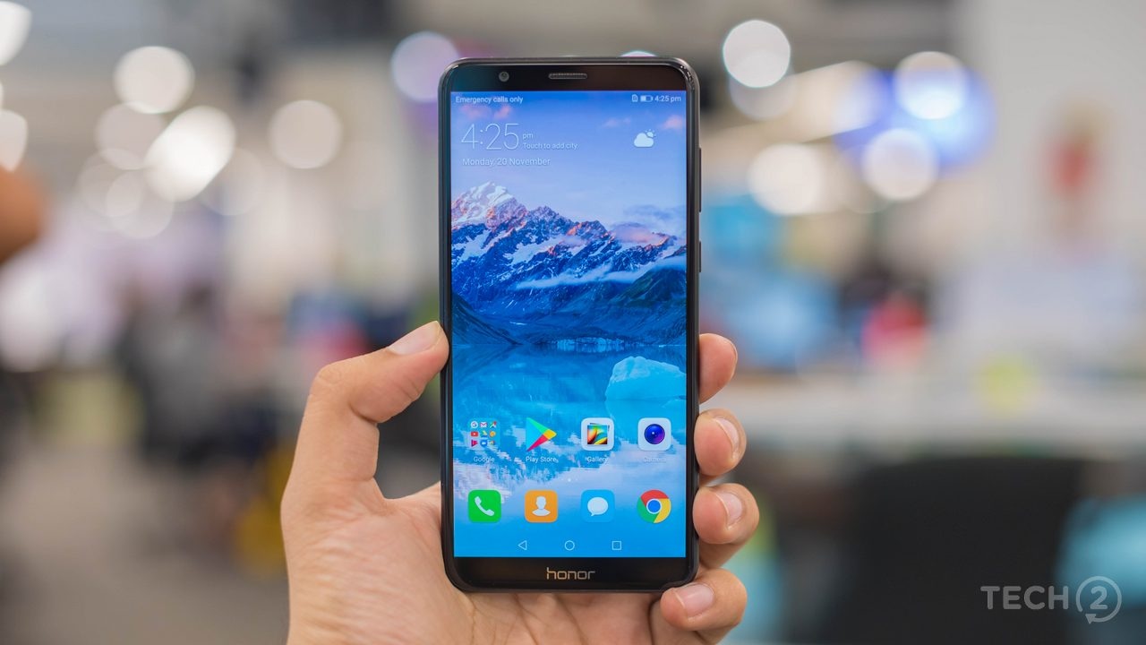 The Honor 7X looks almost identical to its sibling, the Honor 9i. Image: tech2/Rehan Hooda