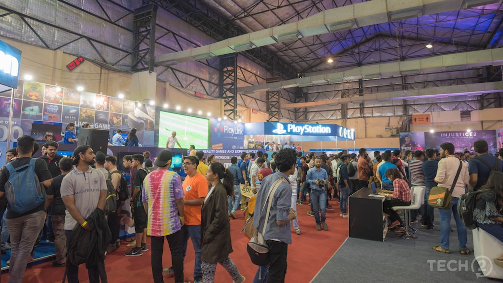 The gaming expo pulled a considerable number of people as the day progressed. Image: tech2/Rehan Hooda