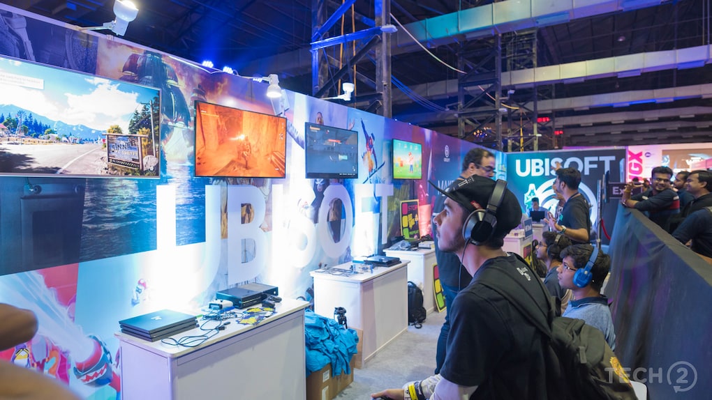 Ubisoft was also present at the expo along with its latest games including FarCry 5 and Assassin's Creed Origins. Image: tech2/Rehan Hooda