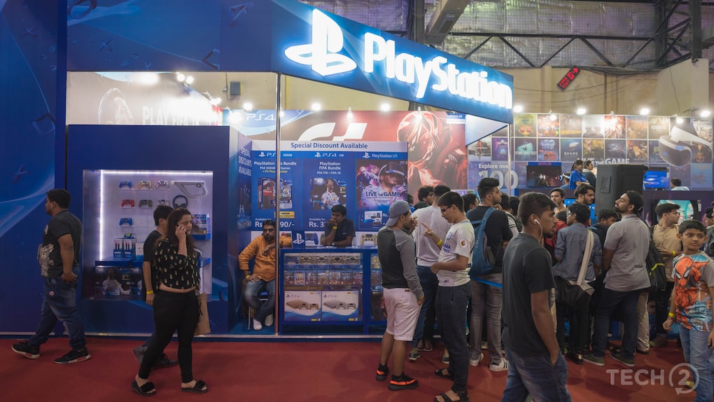 Sony was also selling PlayStation accessories including AAA games so that users can visit the place, try and buy games. Image: tech2/Rehan Hooda