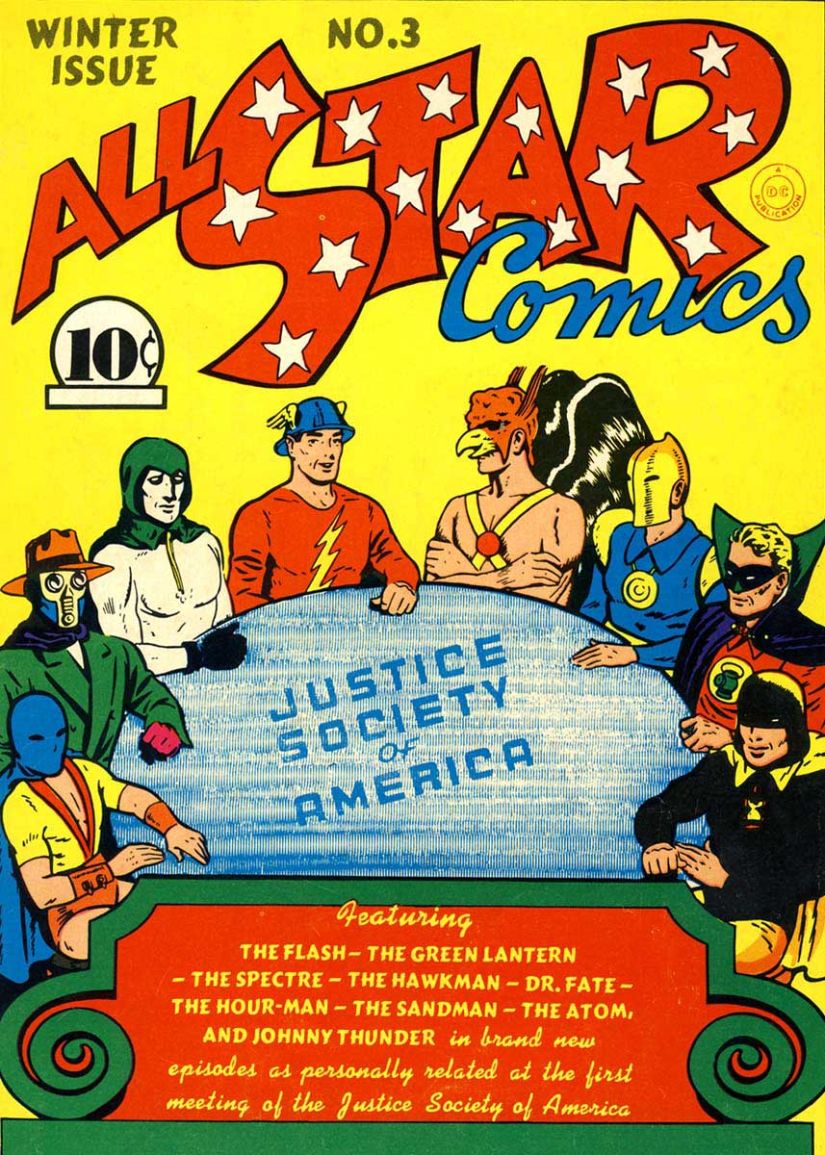 Justice Society of America was a precursor to the Justice League, and even had some of the same members. DC Comics