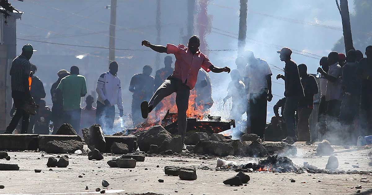 Police fire tear gas as anti-government protests erupt in Kenya despite ban Police fire tear gas as anti-government protests erupt in Kenya despite ban