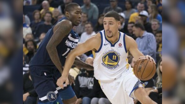 NBA: Klay Thompson drives Warriors to win over Timberwolves; Celtics cruise past Lakers