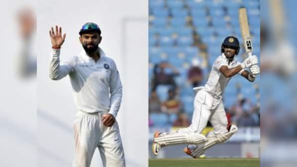 Highlights, India vs Sri Lanka, 2nd Test, Day 2 at Nagpur: Pujara, Vijay tons help hosts finish on 312/2