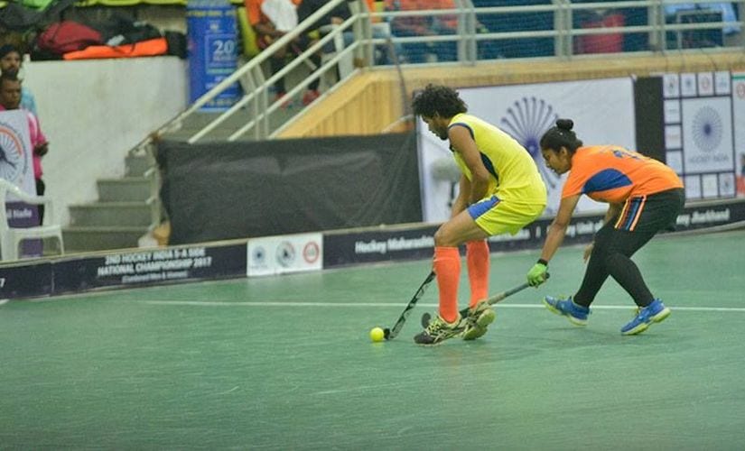 As the tournament progressed, female players learnt to use their guile to overcome the disadvantage due to physicality. Image courtesy: Facebook/Hockey India