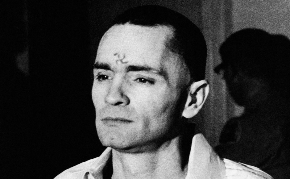 File image of Charles Manson, with a swastika on his forehead, walking to court in Los Angeles, during the penalty phase of the Sharon Tate trial in 1971. In the late 1960s, Manson headed an apocalyptic cult that committed random murders in upscale mostly white neighbourhoods of Los Angeles unleashing a wave of panic in the city and beyond. AP File image of Charles Manson, with a swastika on his forehead, walking to court in Los Angeles, during the penalty phase of the Sharon Tate trial in 1971. In the late 1960s, Manson headed an apocalyptic cult that committed random murders in upscale mostly white neighbourhoods of Los Angeles unleashing a wave of panic in the city and beyond. AP