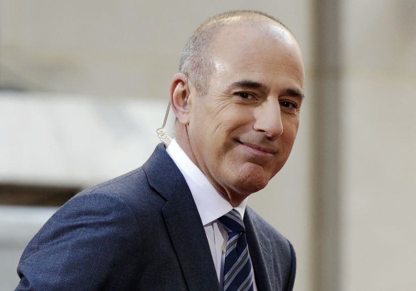 FILE - In this April 21, 2016, file photo, Matt Lauer, co-host of the NBC "Today" television program, appears on set in Rockefeller Plaza, in New York. NBC News announced Wednesday, Nov. 29, 2017, that Lauer was fired for "inappropriate sexual behavior." (AP Photo/Richard Drew, File)