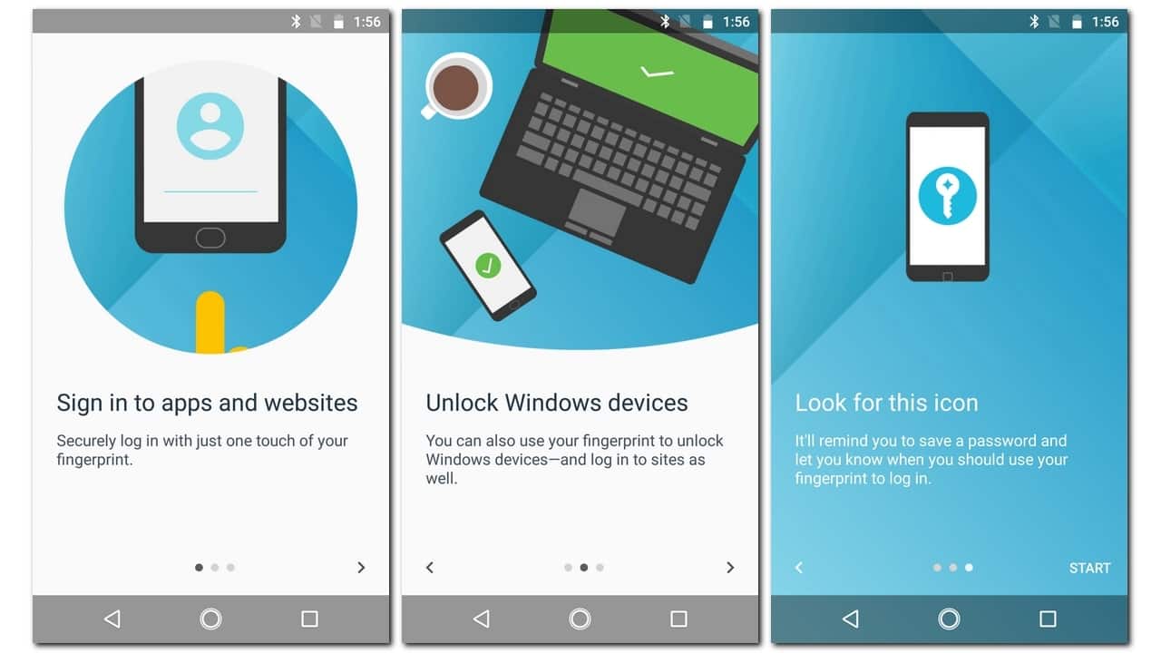 A look at the various options available under Moto Key.
