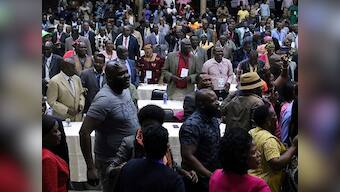 Zimbabwe's ruling ZANU-PF sacks President Robert Mugabe as party leader, replaces him with Emmerson Mnangagwa