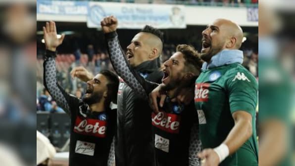 Serie A: Napoli maintain lead with impressive win over AC Milan; AS Roma see off rivals Lazio in derby