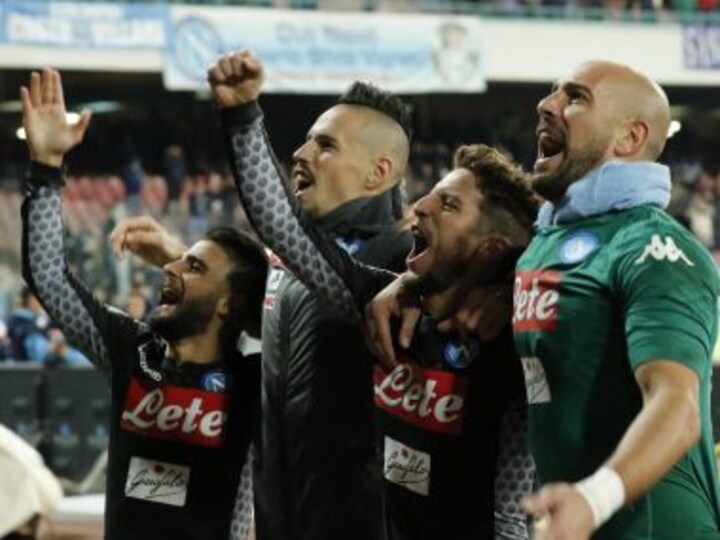 Serie A: Napoli maintain lead with impressive win over AC Milan; AS Roma see off rivals Lazio in derby