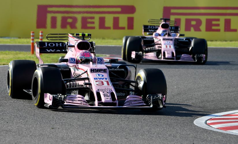 Force India delivered the best bang for the buck this season as well but their drivers Esteban Ocon (L) and Sergio Perez repeatedly came to blows on track. AFP