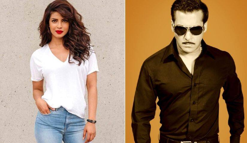Priyanka Chopra and Salman Khan. Twitter/@ishab26 and Twitter/@Prabhas_Univers 