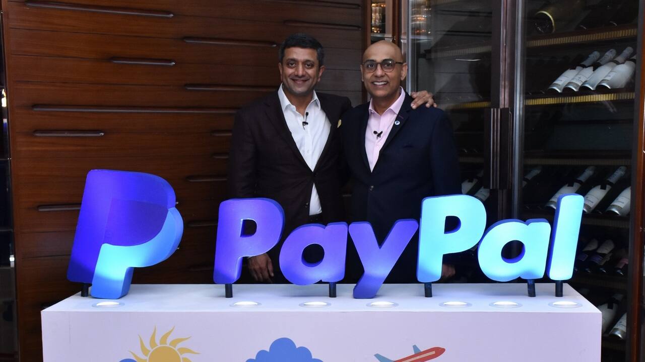 PayPal’s Rohan Mahadevan and Anupam Pahuja at the Indian launch