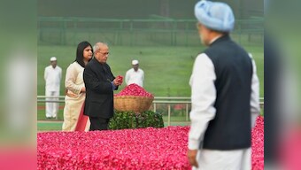 Narendra Modi, Manmohan Singh and Pranab Mukherjee pay tribute to Jawaharlal Nehru on his 128th birth anniversary