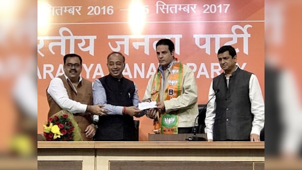 Actor Rahul Roy joins BJP in presence of Vijay Goel, says he wants to contribute to development of country