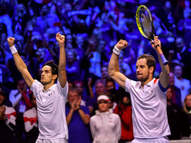 Davis Cup: Richard Gasquet, Pierre-Hugues Herbert hand France 2-1 lead over Belgium in final Davis Cup: Richard Gasquet, Pierre-Hugues Herbert hand France 2-1 lead over Belgium in final
