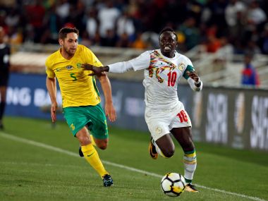 Senegal's Sadio Mane in action with South Africa's Dean Furman. Reuters