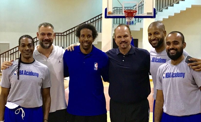 Scott Flemming (RC), Senior Director of Basketball Operations for NBA India is looking to build a basketball culture in India. Image Courtesy: Twitter/@scottwflemming