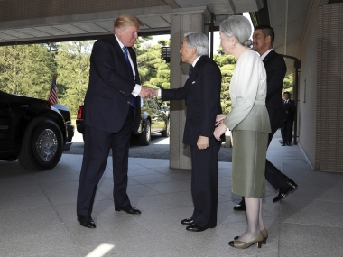 Donald Trump meets Japan emperor Akihito; passes tricky 'protocol' test by finding respectable middle ground Donald Trump meets Japan emperor Akihito; passes tricky 'protocol' test by finding respectable middle ground