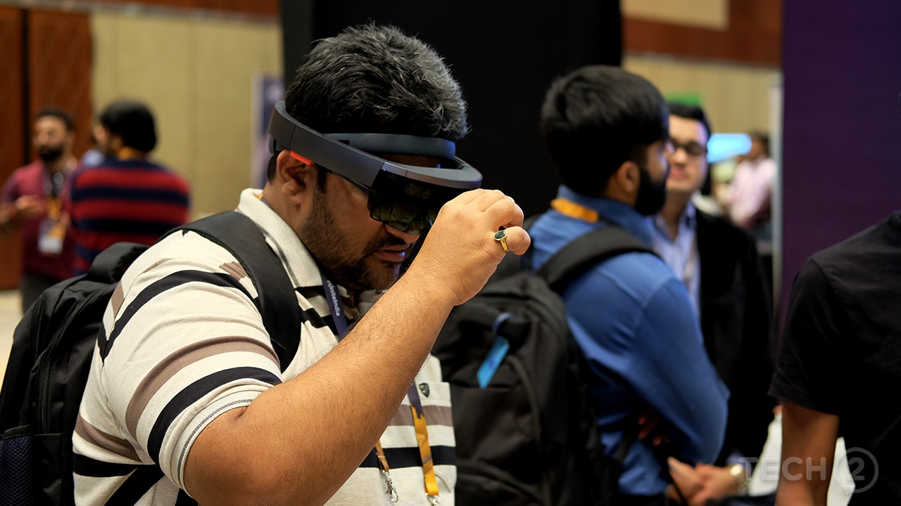 There were plenty of AR/VR apps on display