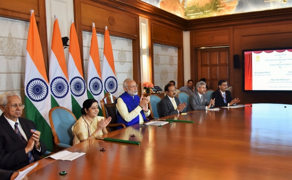 ' The ties between India and Bangladesh have further strengthened', said Narendra Modi at the launch of the Bandhan express. PTI ' The ties between India and Bangladesh have further strengthened', said Narendra Modi at the launch of the Bandhan express. PTI
