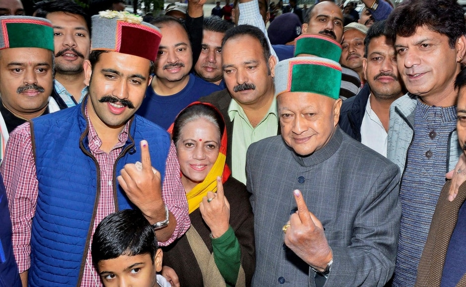 The ruling Congress-led by Virbhadra Singh and the BJP-led Prem Kumar Dhumal are contesting all 68 seats, while the BSP is contesting 42 seats, followed by CPM with 14, Swabhiman and Lok Gathbandhan with six and CPI with three. PTI The ruling Congress-led by Virbhadra Singh and the BJP-led Prem Kumar Dhumal are contesting all 68 seats, while the BSP is contesting 42 seats, followed by CPM with 14, Swabhiman and Lok Gathbandhan with six and CPI with three. PTI
