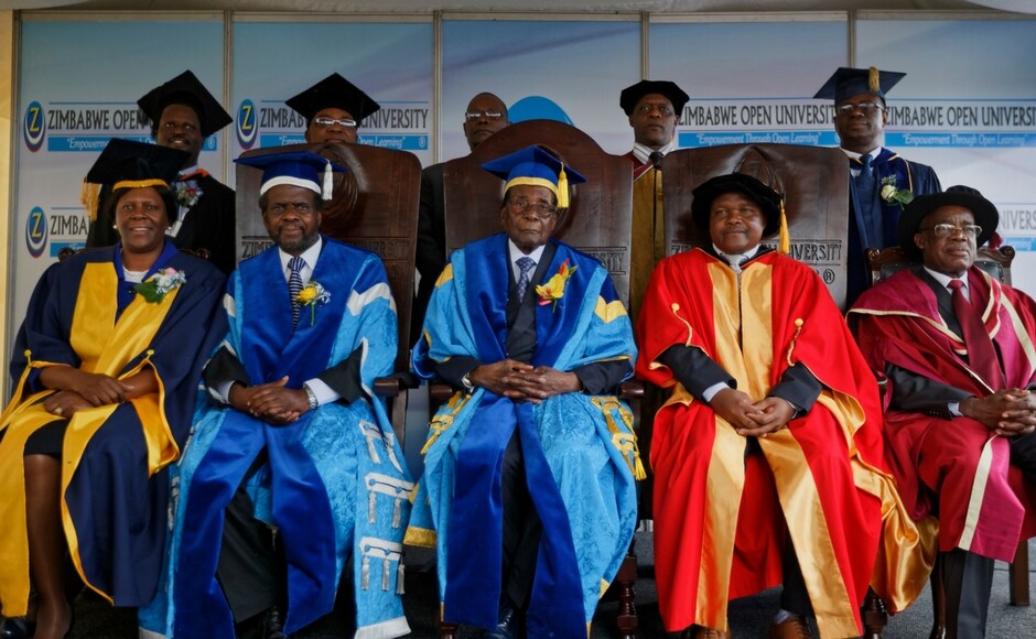 Friday's event appears to allow Mugabe to project the image of leadership, even as calls for his departure grow stronger. AP Friday's event appears to allow Mugabe to project the image of leadership, even as calls for his departure grow stronger. AP