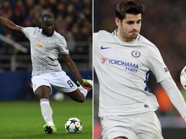 File image of Manchester United's Romelu Lukaku (L) and Chelsea's Alvaro Morata. Image Courtesy: Agencies (AP/AFP)