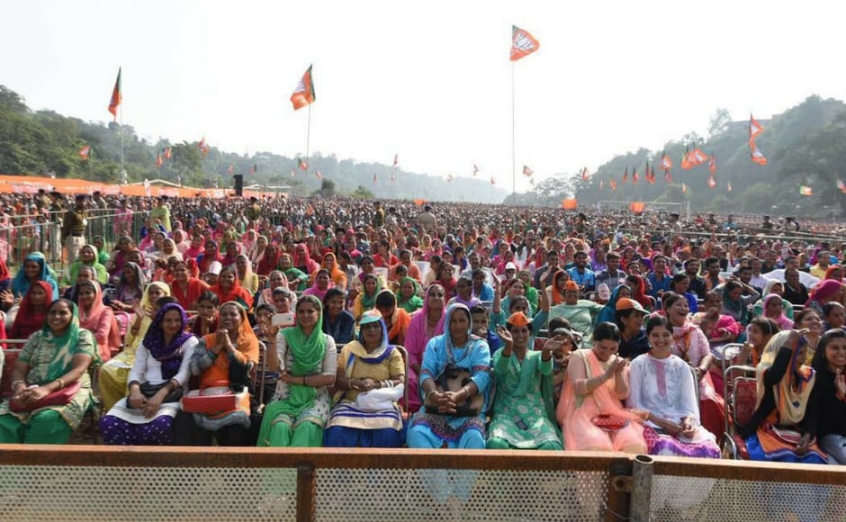 Campaigning for the third day in a row in the poll bound state, Modi said the election was not being fought by his party, the BJP, but the people of the state who were out to Campaigning for the third day in a row in the poll bound state, Modi said the election was not being fought by his party, the BJP, but the people of the state who were out to