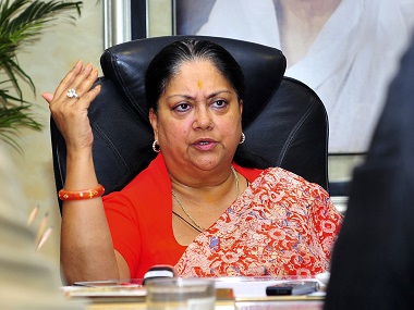 After Rajasthan bypolls rout, state BJP leaders write to Amit Shah demanding Vasundhara Raje's ouster After Rajasthan bypolls rout, state BJP leaders write to Amit Shah demanding Vasundhara Raje's ouster