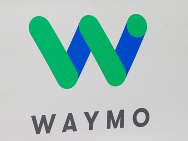 The Waymo logo. Reuters.