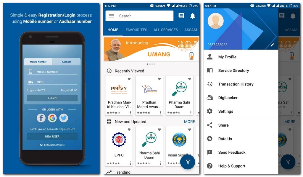 UMANG app Screenshot. 