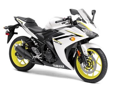 Yamaha YZF-R3 in Vivid White. Image: Yamaha