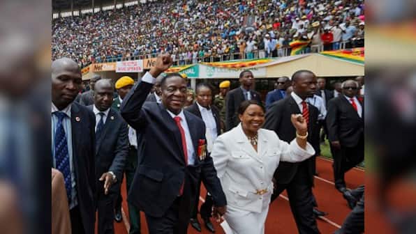 Emmerson Mnangagwa sworn in as Zimbabwe's new president after Robert Mugabe's ouster