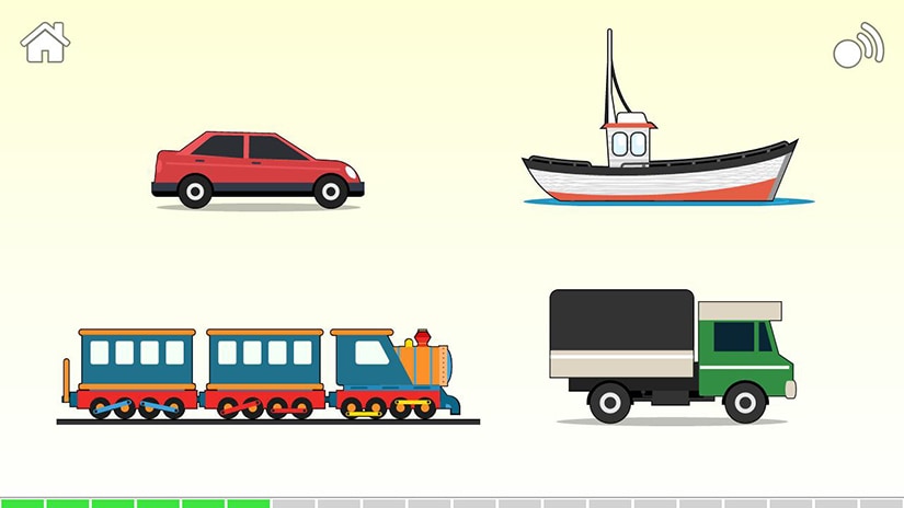 Simple tests such as this ask kids to pick out a particular vehicle. 