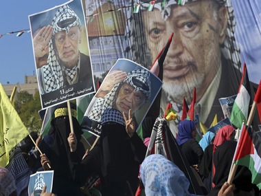 Thousands of Palestinians gather in Gaza in one-of-its-kind memorial for Yasser Arafat Thousands of Palestinians gather in Gaza in one-of-its-kind memorial for Yasser Arafat