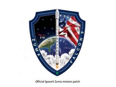 Official SpaceX Zuma mission patch. SpaceX