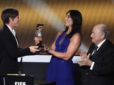 USA's Hope Solo accuses ex-FIFA president Sepp Blatter of 'groping her ass' at 2013 Ballon d'Or ceremony USA's Hope Solo accuses ex-FIFA president Sepp Blatter of 'groping her ass' at 2013 Ballon d'Or ceremony