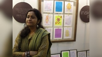 At the India Art Festival, the most original work is by a group of visually impaired children