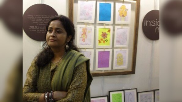 At the India Art Festival, the most original work is by a group of visually impaired children