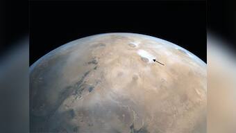 ISRO releases image of Mars featuring major volcanoes in the Tharsis region captured by Mangalyaan